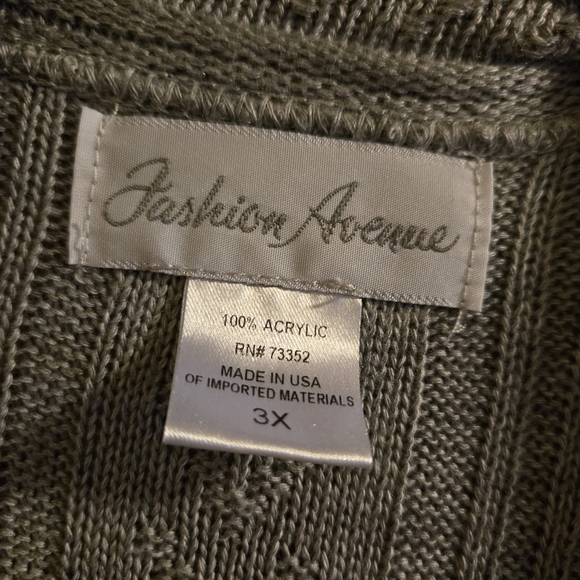 Croft & Barrow Gray Open-Front Cardigan - Picture 2 of 5